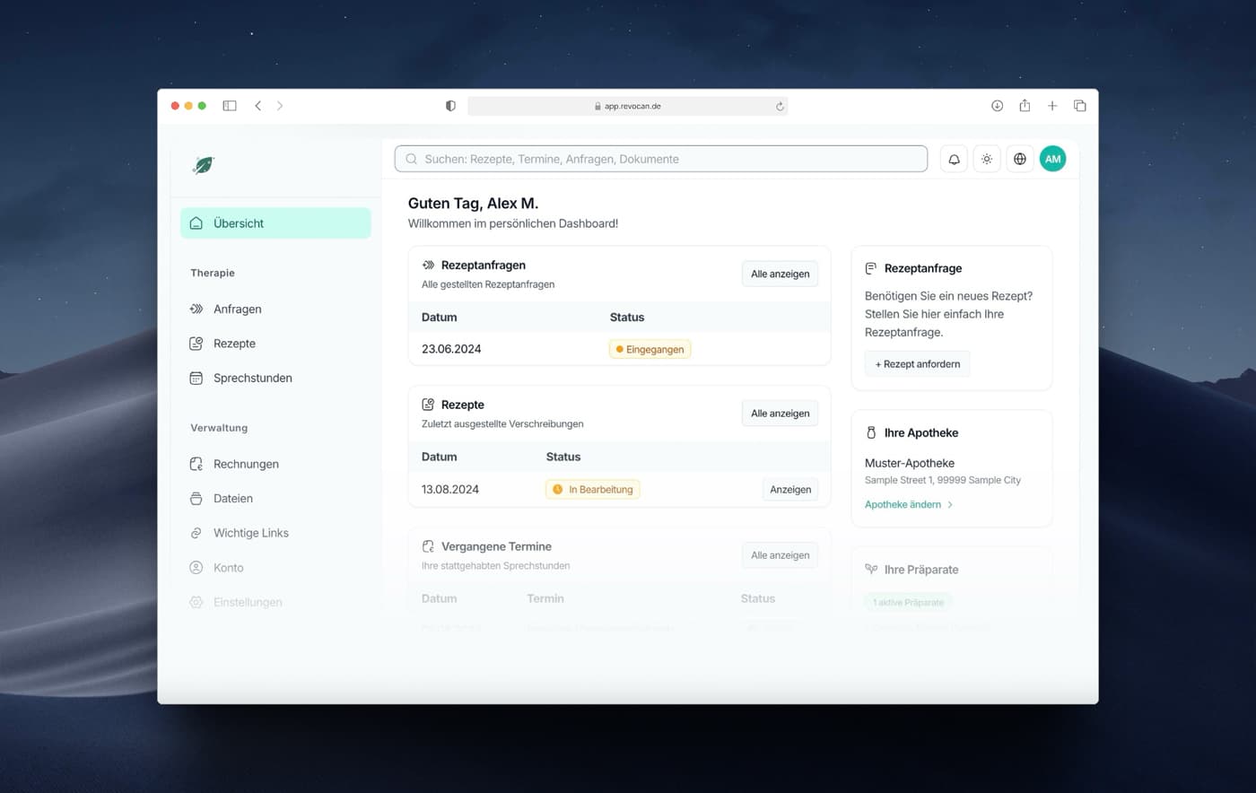 RevoCan Patient Portal